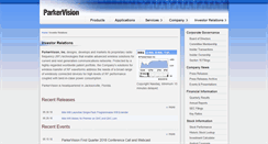 Desktop Screenshot of ir.parkervision.com
